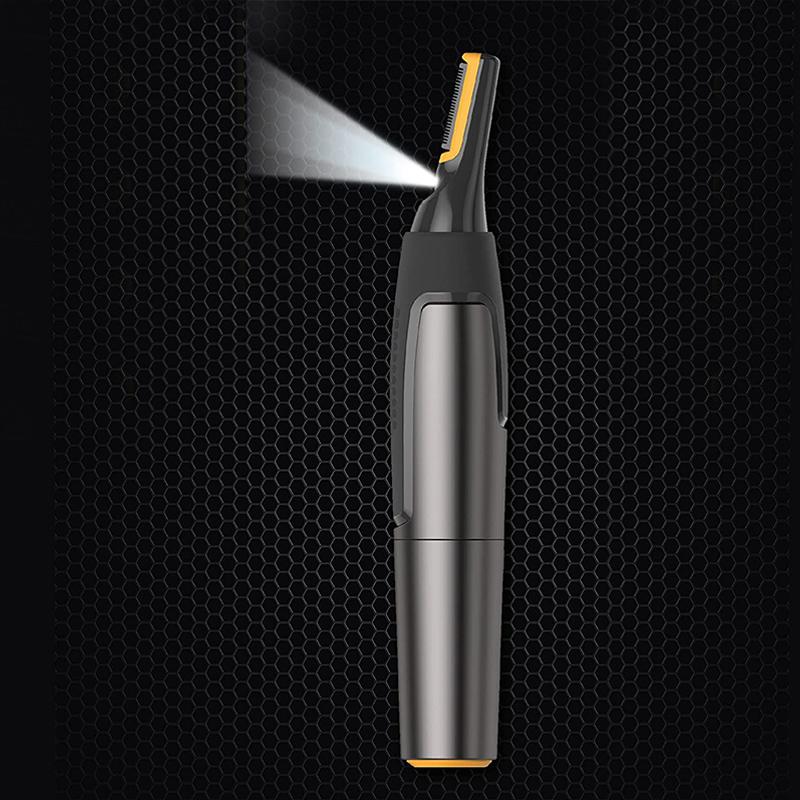 Niki | Professional Ultra-Thin Precision Trimmer | Titanium Stainless Steel Blades | Integrated LED Light | Micro-Oscillation Technology | For Nose, Ears & Contours