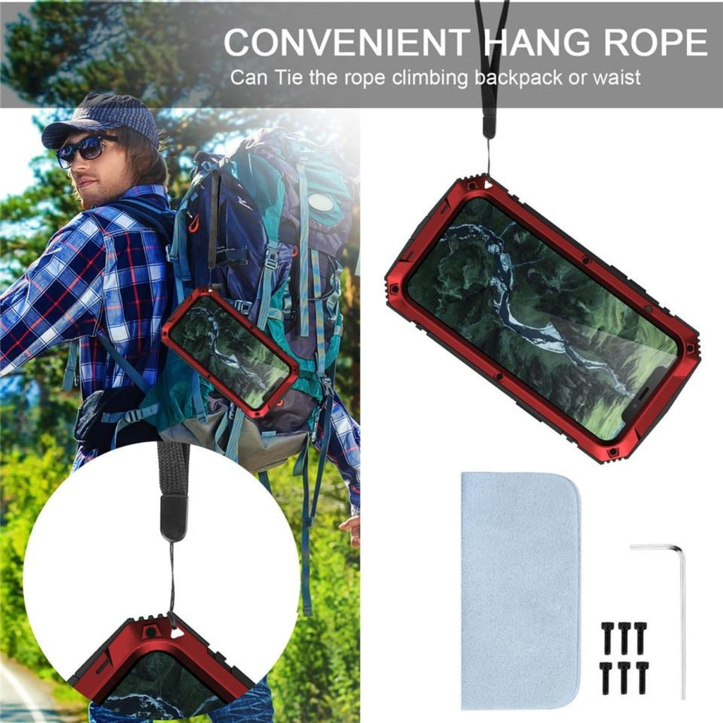 Niki | Rugged Glass Metal Case for iPhone - Drop Protection