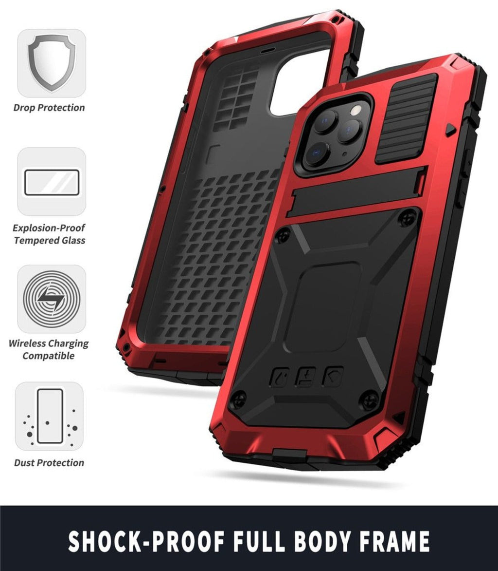 Niki | Rugged Glass Metal Case for iPhone - Drop Protection