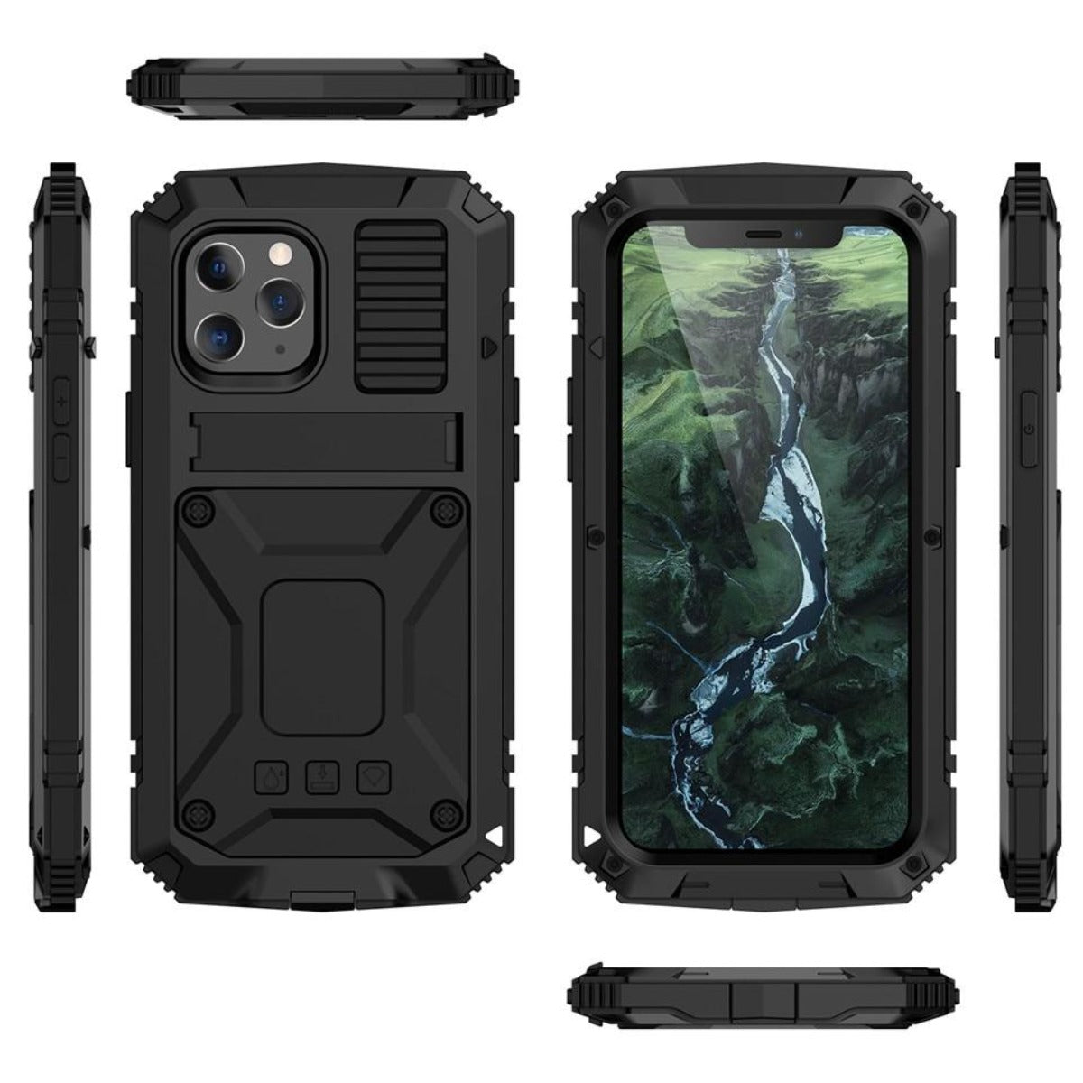 Niki | Rugged Glass Metal Case for iPhone - Drop Protection