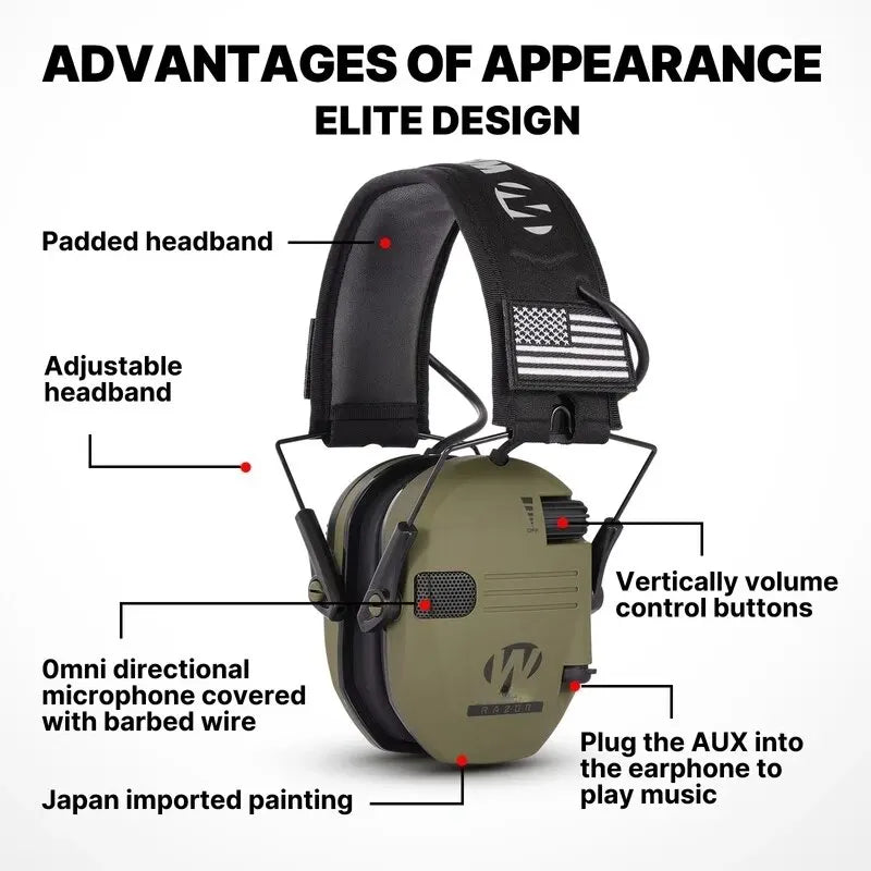 Niki | Electronic Hearing Protection Headphones | Noise Cancelling, Lightweight