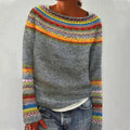Niki | Women's Cozy Fair Isle Knit Pullover