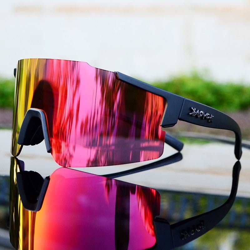 Niki | ReflectRide Sports Sunglasses – Aerodynamic Cycling Glasses with UV Protection and Interchangeable Frame