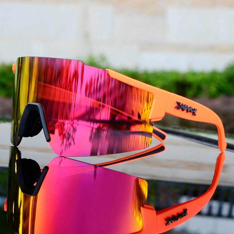 Niki | ReflectRide Sports Sunglasses – Aerodynamic Cycling Glasses with UV Protection and Interchangeable Frame