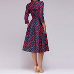 Niki | Elegant Floral Midi Dress