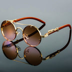 Niki | Round Sunglasses with Snake Detail