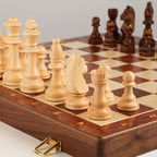 Niki | RoyalWood Luxury Chess Set – Solid Wood Chessboard with Finely Detailed Pieces