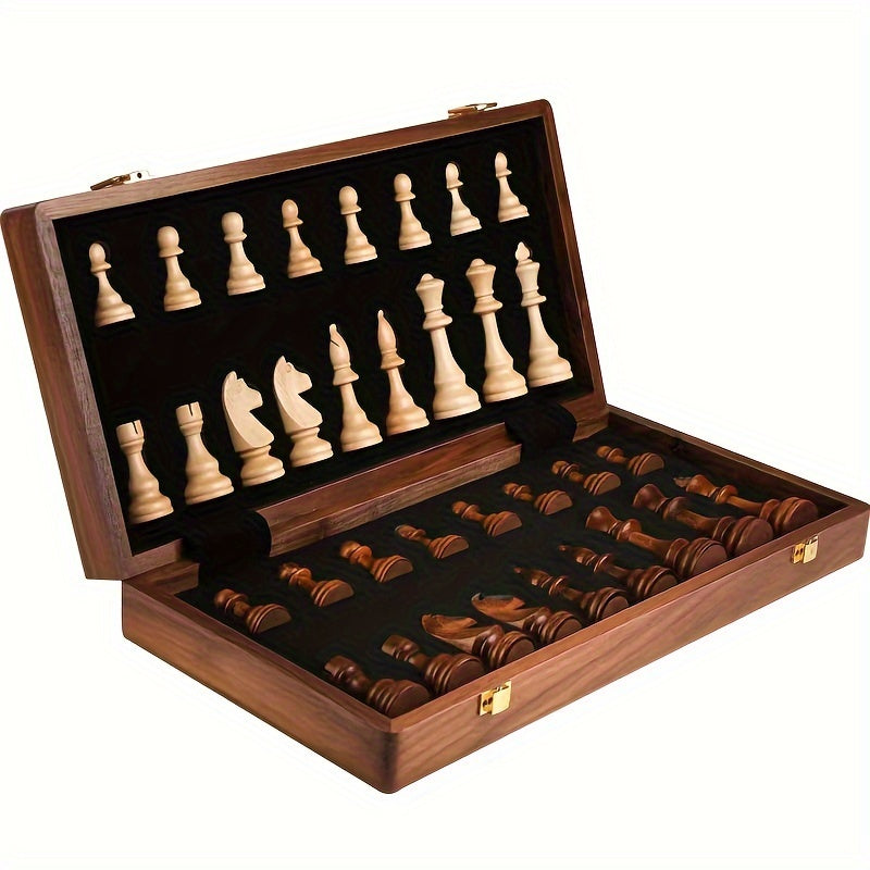 Niki | RoyalWood Luxury Chess Set – Solid Wood Chessboard with Finely Detailed Pieces