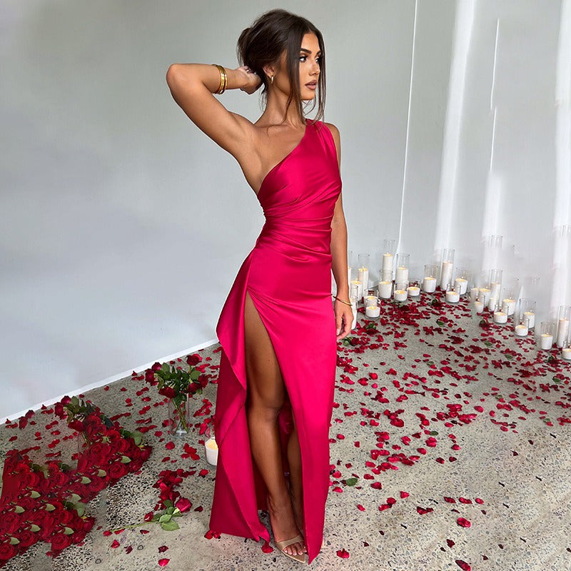 Niki | Elegant One-Shoulder Maxi Dress