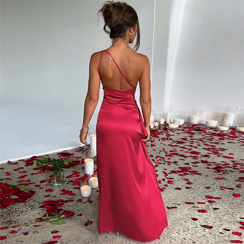 Niki | Elegant One-Shoulder Maxi Dress