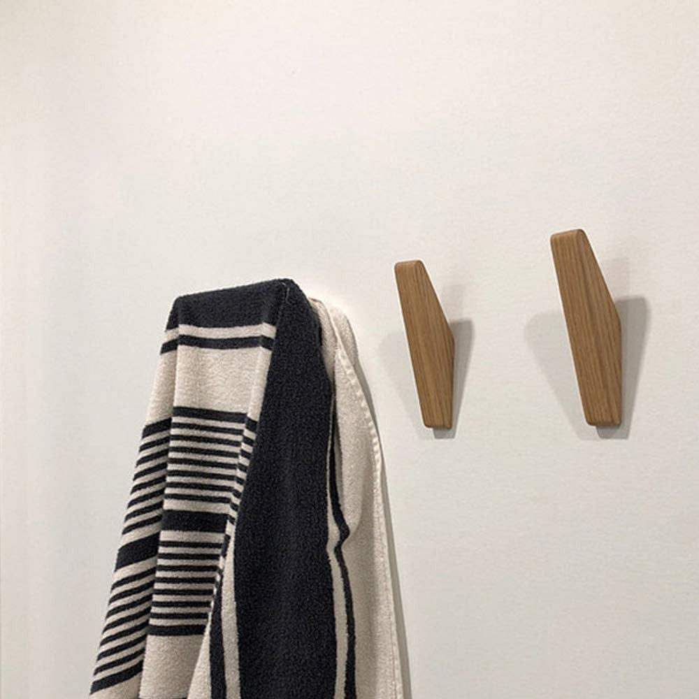 Niki | Scandi Set of 6 Wooden Coat Hooks