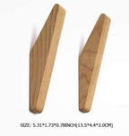 Niki | Scandi Set of 6 Wooden Coat Hooks
