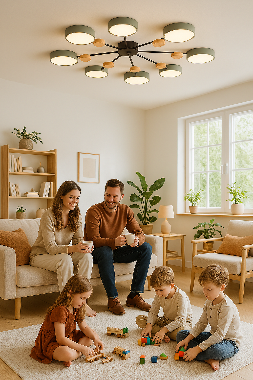 Niki | Scandinavian LED Ceiling Light | Branching Modern Light Design