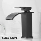 Niki Sink Mixer Aqualis Noir | Stainless Steel | Hot & Cold Water | For Bathroom & Guest Toilet