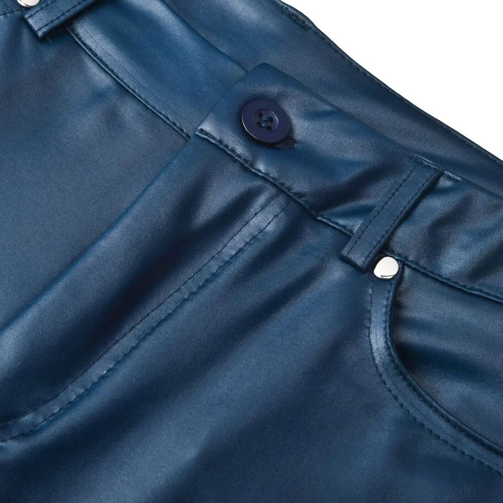 Niki | Sleek High-Waist Faux Leather Pants