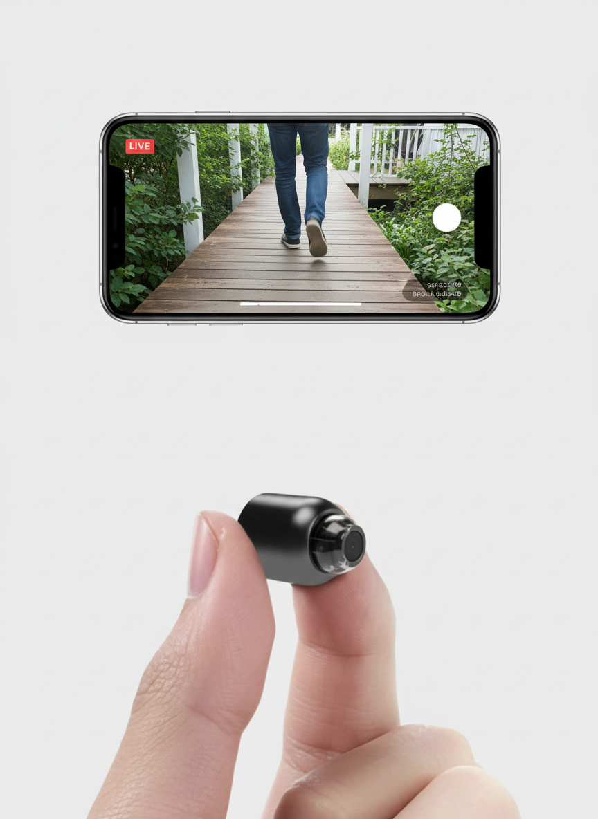 Niki | Miniature WiFi Camera: Night Vision & Surveillance
