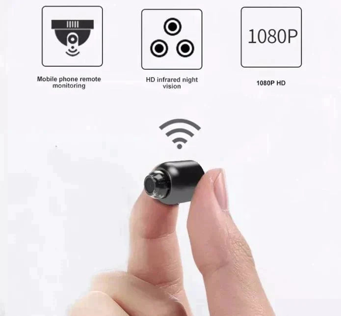 Niki | Miniature WiFi Camera: Night Vision & Surveillance