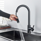 Niki | SmartTouch | Kitchen Faucet with Touch Sensor and Pull-Out Spray Head – Brushed Nickel