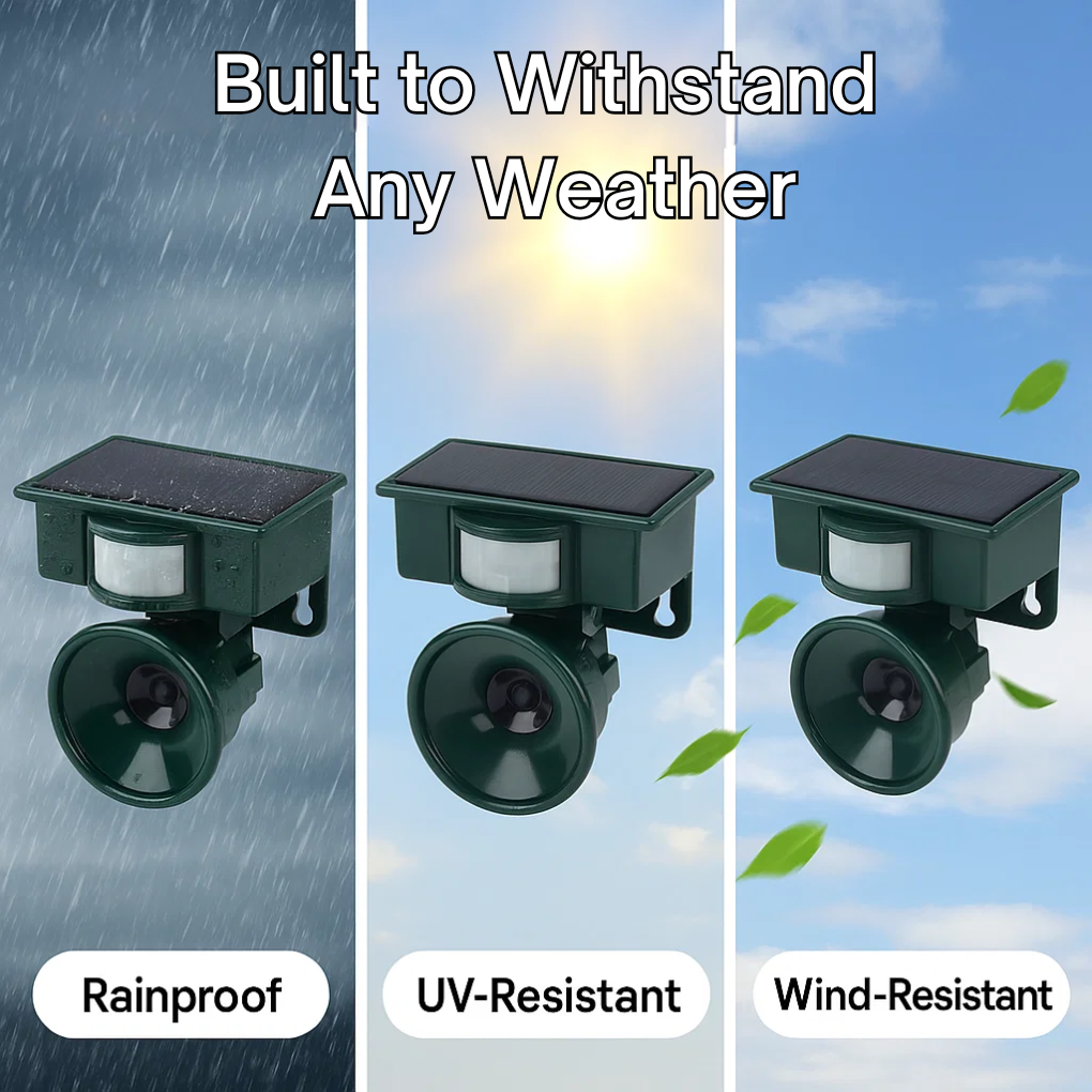 Niki | Solar Bird Deterrent with Motion Sensor for Outdoor Areas