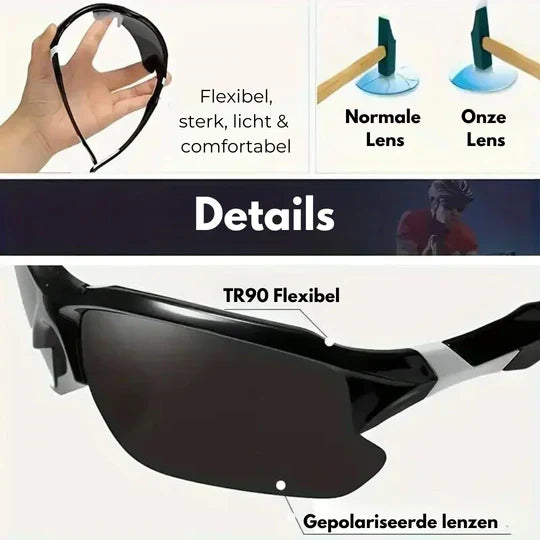 Niki | Sports Polarized Sunglasses Wrap Design