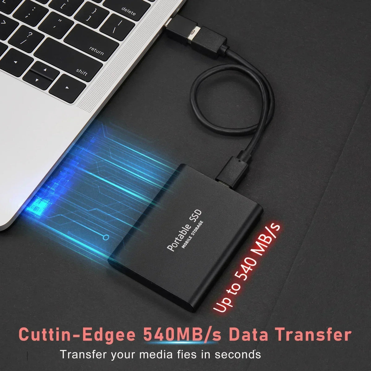 Niki | TECHNOLOGY | Super Fast External SSD 128GB | Mini SSD | High-Speed Storage for Laptop and PC