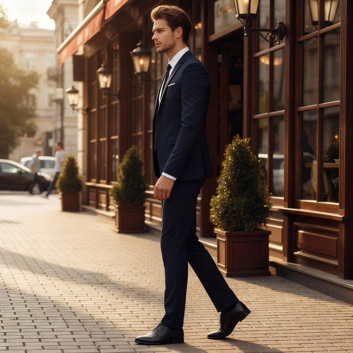 Sharp Slim Fit Suit Ensemble