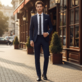 Sharp Slim Fit Suit Ensemble