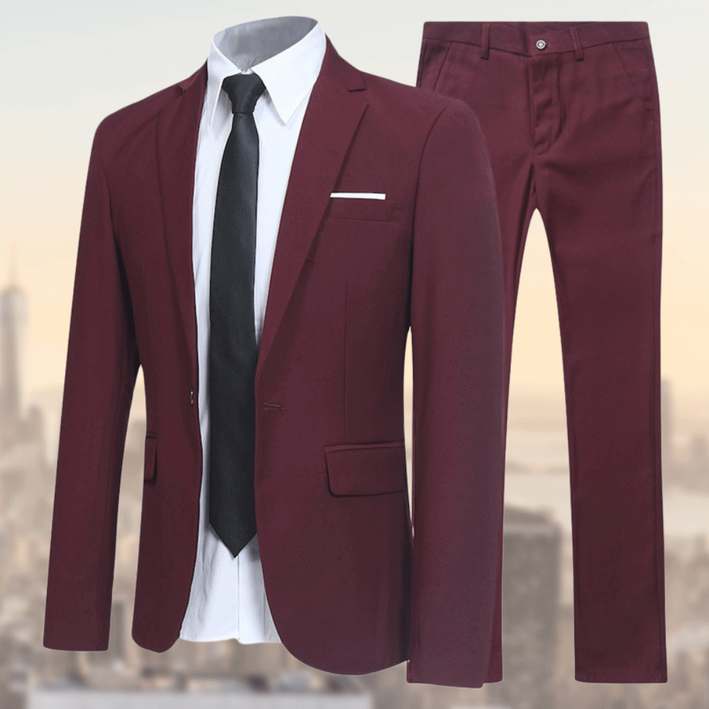 Sharp Slim Fit Suit Ensemble