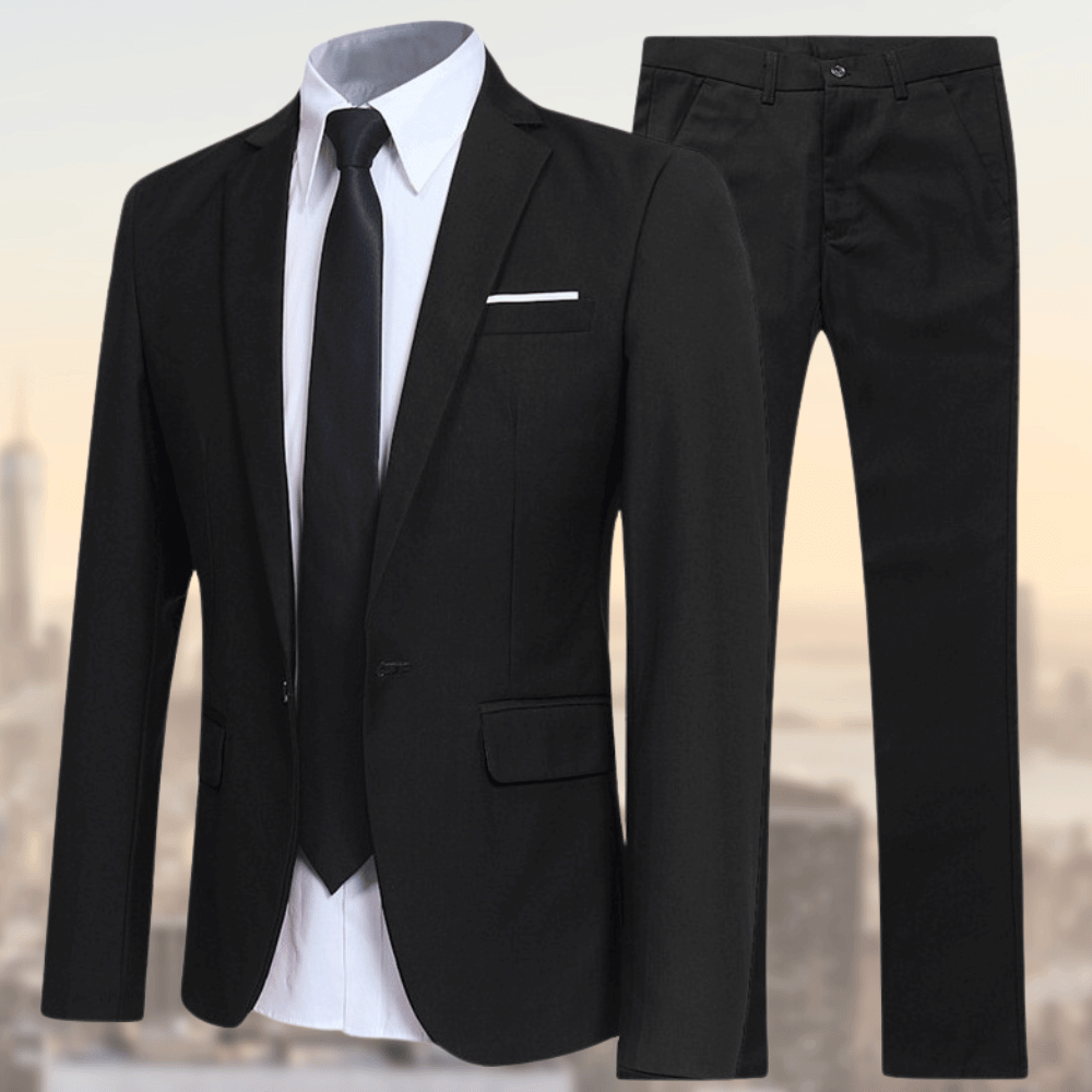 Sharp Slim Fit Suit Ensemble