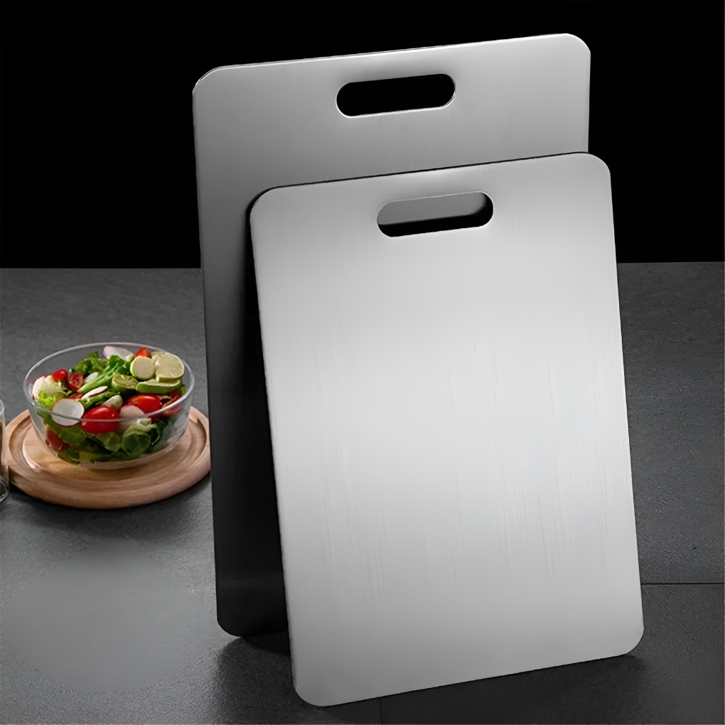 Niki | Stainless Steel Cutting Board with Handle