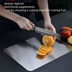 Niki | Stainless Steel Cutting Board with Handle