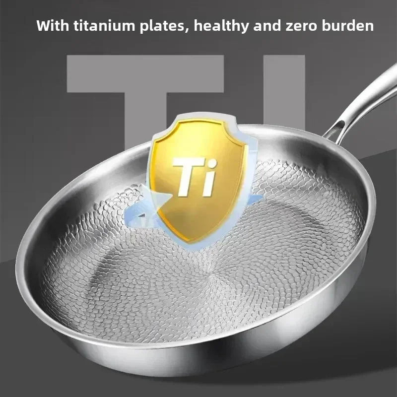 Niki | Hammered titanium frying pan, induction safe, naturally non-stick