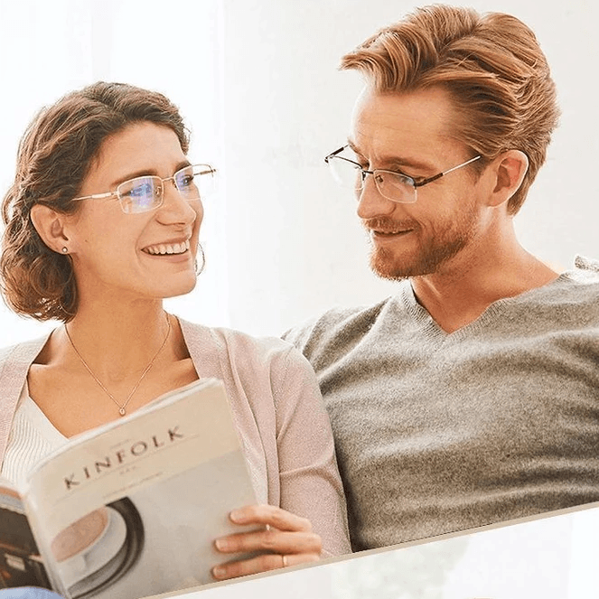 Niki | Titanium Progressive Distance and Near Dual-Use Reading Glasses