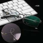 Niki | Titanium Progressive Distance and Near Dual-Use Reading Glasses