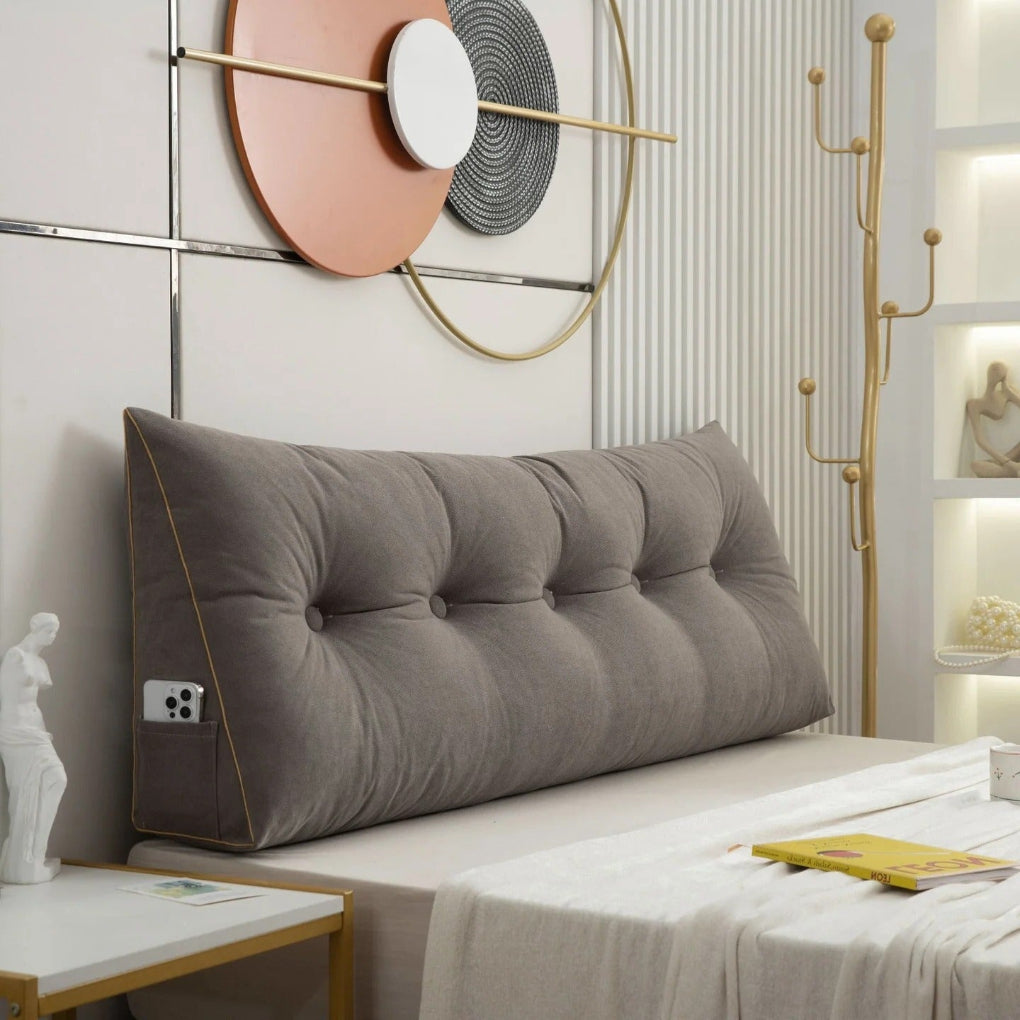 Niki | Tufted Bed Wedge Pillow for Reading and Lounging