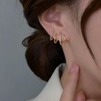 Niki | Twisted Earrings | Elegant Design | Gold or Silver