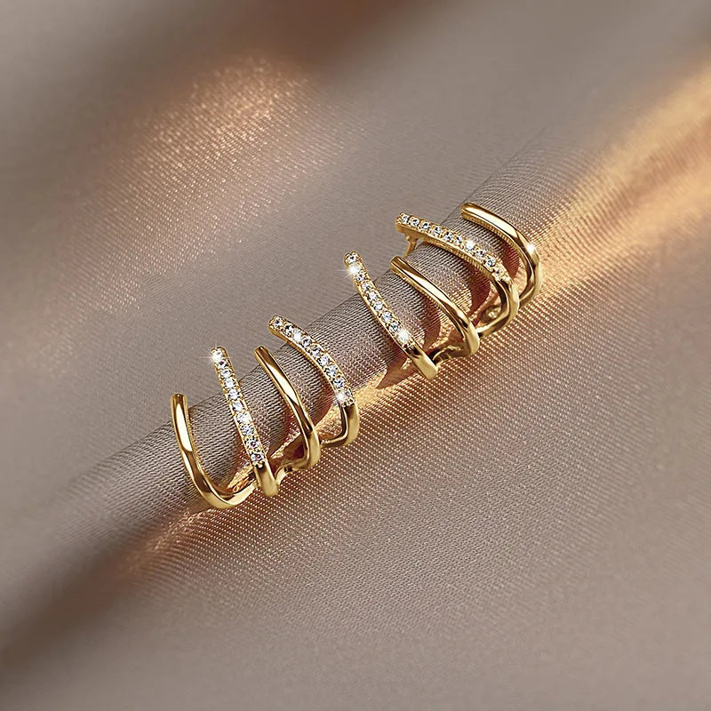Niki | Twisted Earrings | Elegant Design | Gold or Silver