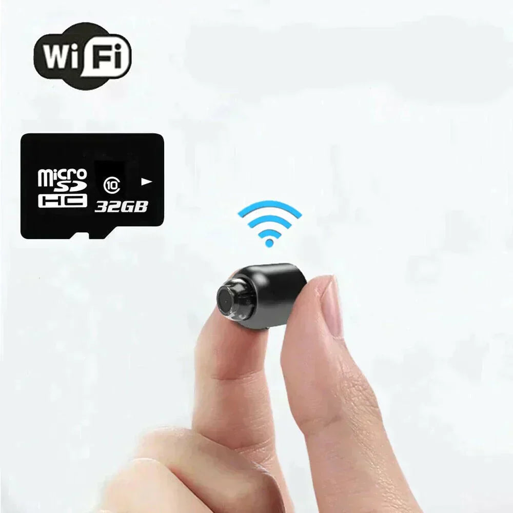 Niki | Ultra-Small WiFi IP Camera | 1080p Full HD | 120° Wide Angle Lens | Infrared Night Vision & Motion Sensor | 2-Way Audio | Worldwide Remote Access
