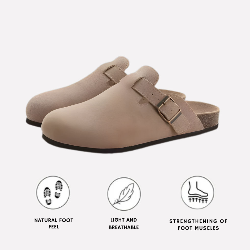 Niki | Comfortable Slip-On Clogs with Buckle Detail