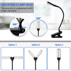 Niki | USB Rechargeable Clip-on Book Light with 3 Colors & 8 Brightness Levels