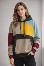 Relaxed Colorblock Hoodie