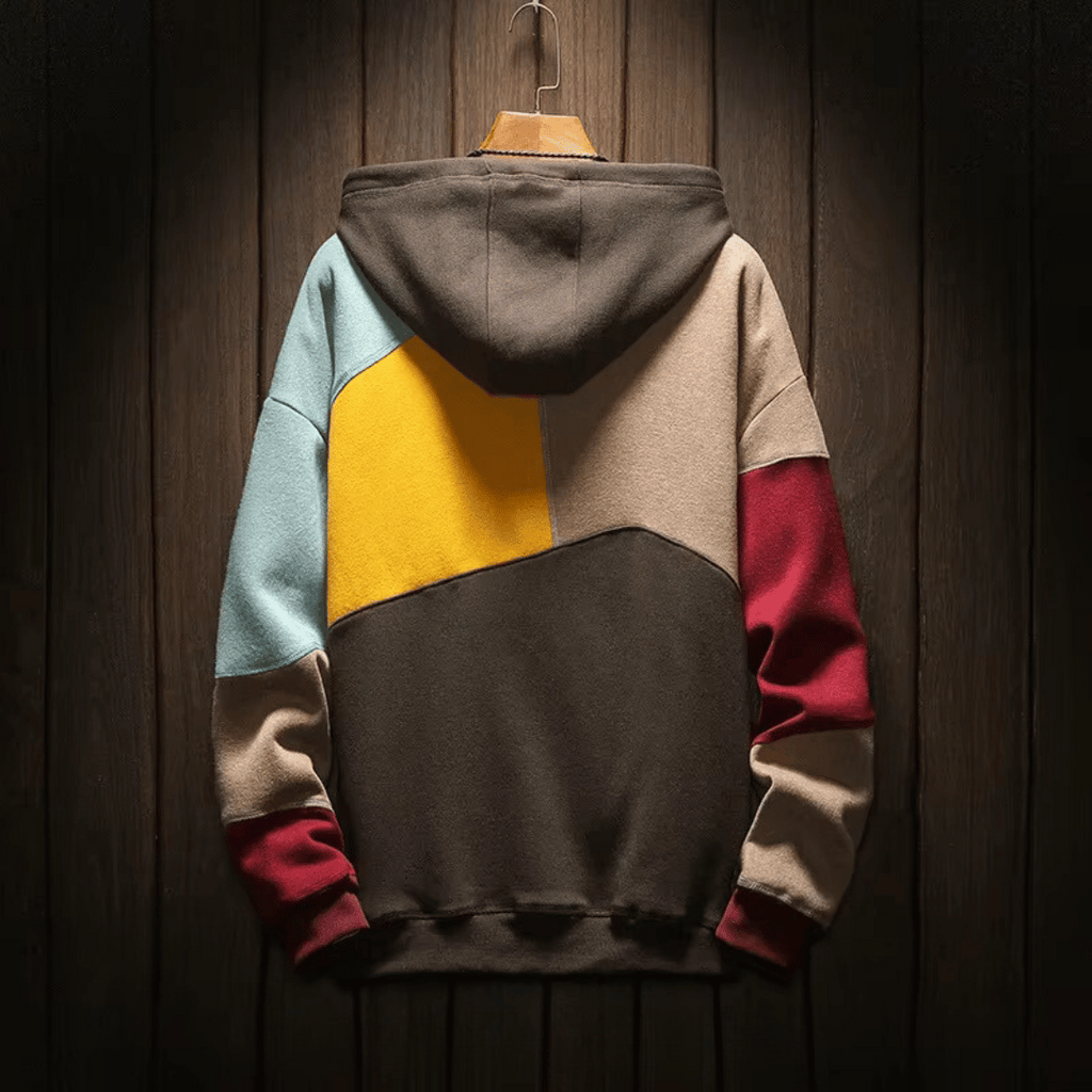 Relaxed Colorblock Hoodie