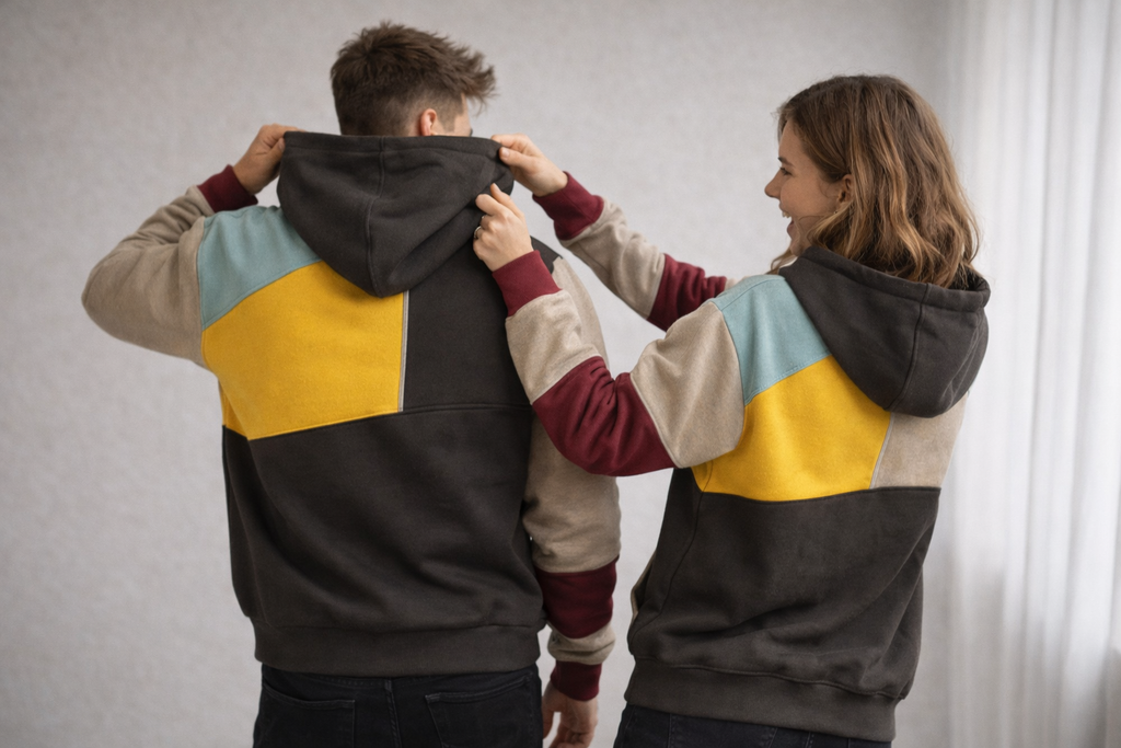 Relaxed Colorblock Hoodie