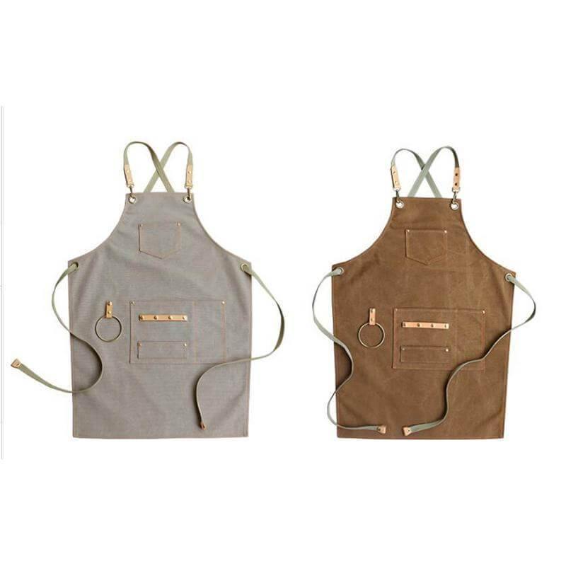 Niki | Classic Canvas Waist Apron - Vintage Style