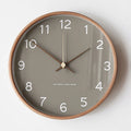 Niki | Wall Clock Made of Wood and Glass