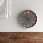 Niki | Wall Clock Made of Wood and Glass