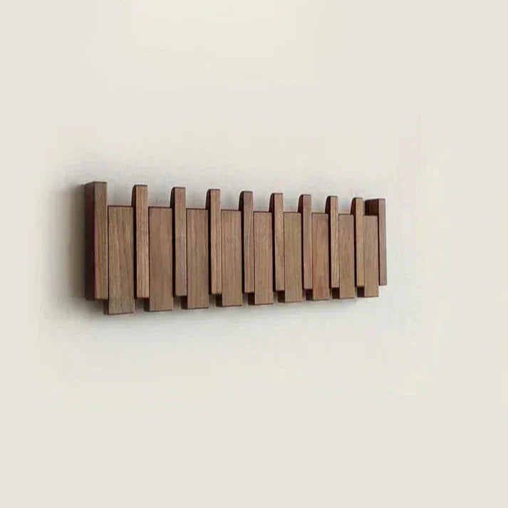 Niki | Wooden wall hook rack, piano key design