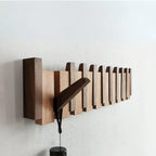 Niki | Wooden wall hook rack, piano key design