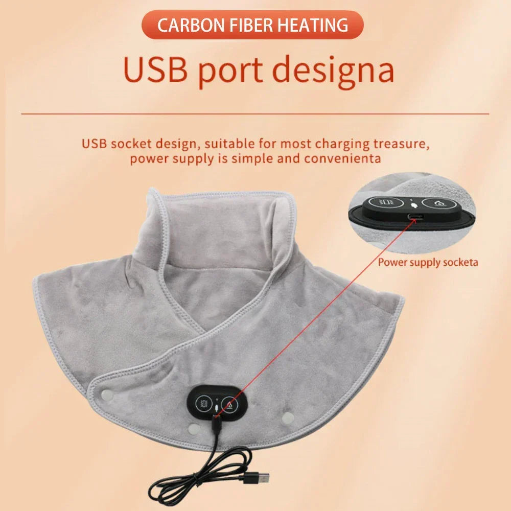 Niki | Warm Neck and Shoulder Massager USB Heating Pad with Vibration