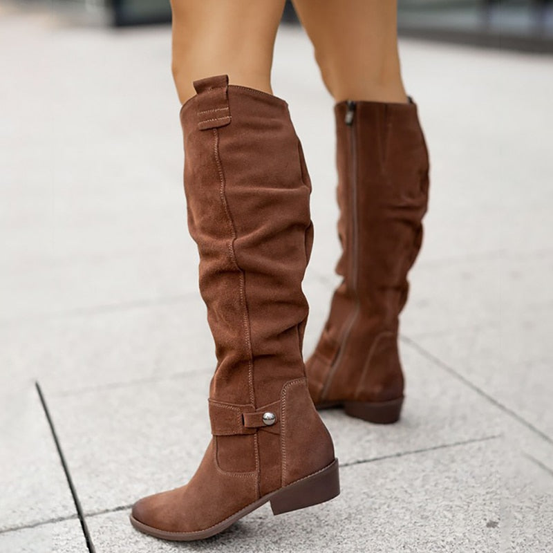 Niki | Women's Suede Comfort Winter Boots